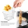 Mini Stainless Steel Chips Deep Fry Baskets Food Presentation Strainer for Cafe Restaurant Home Use view 3