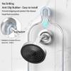 DAOYA Shower Caddy - Organizer with 6 Hooks, Soap Basket & Self-Adhesive Pad, Silver view 4
