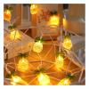 CAKERS Creative Home Decor String Lights|Warm White Silver Wire Fairy Lights|LED Ambient Light for Party Christmas Bedroom Patio,Pineapple,3m(9.8ft)-20LED-USB view 1