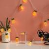 CAKERS Creative Home Decor String Lights|Warm White Silver Wire Fairy Lights|LED Ambient Light for Party Christmas Bedroom Patio,Pineapple,3m(9.8ft)-20LED-USB view 4
