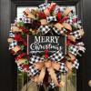 ShAzan Christmas Letter Garland American Christmas Door Hanging Vine Ring Decoration view 1