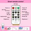 SINAMER Pink Curtain Light for Bedroom, 300 LED 9.8ft x 9.8ft Window Fairy Curtain String Light with 16 Hooks, 8 Models Remote Control for Wedding Party Home Garden Indoor Decorations view 4