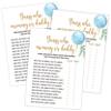 Qoqxjodd Blue Balloon Guess Who Mommy or Daddy Game, Pack of 30 Cards, Baby Shower Game, Gender Neutral Boy or Girl, Fun Baby Activity - GN47 view 1