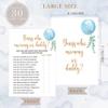 Qoqxjodd Blue Balloon Guess Who Mommy or Daddy Game, Pack of 30 Cards, Baby Shower Game, Gender Neutral Boy or Girl, Fun Baby Activity - GN47 view 2