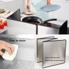 4 Sided Splatter Guard, Stainless Steel Oil Splatter Guard, Grease Splatter Screen, Anti Splatter Sheet Oil Guard Foldable, Kitchen Oil Splatter Proof Baffle Splatter Guard Stove Stove Splash Guard ( view 2