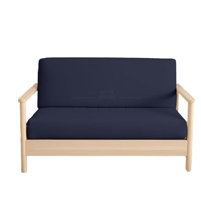Twin-XL Size Armless Futon Covers - 100% Egyptian Cotton Futon Slipcovers - Zippered Couch Cover Sofa Bed Protector, Sleeper Sofa Cover, Machine Washable, Navy Blue