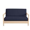 Twin-XL Size Armless Futon Covers - 100% Egyptian Cotton Futon Slipcovers - Zippered Couch Cover Sofa Bed Protector, Sleeper Sofa Cover, Machine Washable, Navy Blue view 1