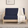 Twin-XL Size Armless Futon Covers - 100% Egyptian Cotton Futon Slipcovers - Zippered Couch Cover Sofa Bed Protector, Sleeper Sofa Cover, Machine Washable, Navy Blue view 2