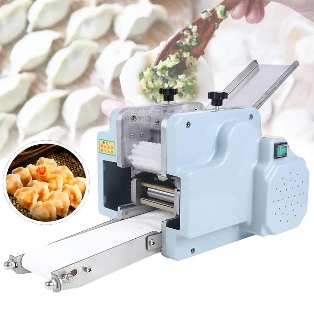 Automatic Dumpling Wrapper Maker,Dumpling Skin Wonton Dough Processing Tool,40pcs/min,Multifunctional Electric Dumpling Skin Machine Ravioli Wonton Wrapper Machine