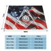 Square and Compasses Masonic Blanket Gifts Funny Throw Blanket Flannel Blanket Soft Blanket Fuzzy Blanket Soft Cozy Lightweight Blanket for Sofa Bed Travel 60"x50" view 4