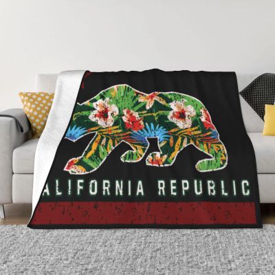 California Republic California Bear I Love Califor Blanket Gifts Funny Throw Blanket Flannel Blanket Soft Blanket Fuzzy Blanket Soft Cozy Lightweight Blanket for Sofa Bed Travel 40"x30"