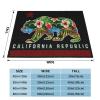 California Republic California Bear I Love Califor Blanket Gifts Funny Throw Blanket Flannel Blanket Soft Blanket Fuzzy Blanket Soft Cozy Lightweight Blanket for Sofa Bed Travel 40"x30" view 4