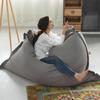 King Square Sofa Bed Cover Bean Bag Chair Pillowsac Pouf Cover Without Filler Thick Soft Waterproof Cotton Bean Bag Sofa Bed Salon Chaise Lounge for Home, Bedroom, Living Room (Color : Orange red, S view 2