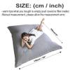 King Square Sofa Bed Cover Bean Bag Chair Pillowsac Pouf Cover Without Filler Thick Soft Waterproof Cotton Bean Bag Sofa Bed Salon Chaise Lounge for Home, Bedroom, Living Room (Color : Orange red, S view 3