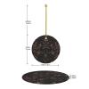 Christmas Tree Ceramic Ornaments Two-Side Wallpaper for Walls Skull Printed Round Xmas Pendant Xmas Tree Ceramic Hanging Decorations for Christmas Winter Wonderland New Year Party Supplies view 2