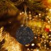 Christmas Tree Ceramic Ornaments Two-Side Wallpaper for Walls Skull Printed Round Xmas Pendant Xmas Tree Ceramic Hanging Decorations for Christmas Winter Wonderland New Year Party Supplies view 4