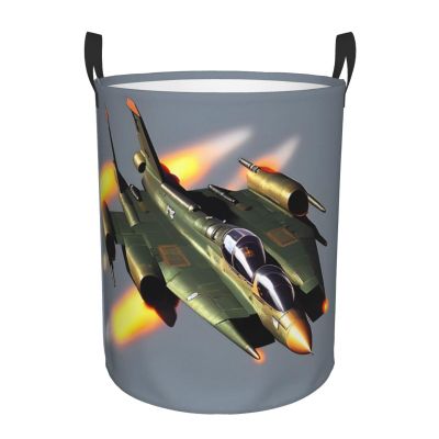 Jet Fighters Large Laundry Hampers, Collapsible Tall Clothes Baskets, Washing Bag For Bathroom, Bedrooms