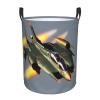 Jet Fighters Large Laundry Hampers, Collapsible Tall Clothes Baskets, Washing Bag For Bathroom, Bedrooms view 1
