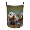 Otters Large Laundry Hampers, Collapsible Tall Clothes Baskets, Washing Bag For Bathroom, Bedrooms view 1