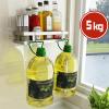 Wall Mount 304 Stainless Steel Spice Rack Organizer,Spice Jars And Spice Rack, Floating Storage Shelf, Seasoning Shelf For Kitchen, Bathroom And Balcony, Silver Kitchen Spice Rack Organisers Spice Rac view 4