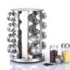 HJXGQJM Revolving Spice Rack Set with 16 Spice Jars, Kitchen Spice Tower Organizer for Countertop Or Cabinet, Spice Rack Spice Storage Cupboard Spice Rack Organiser Spice Racks (Size : 20 Cans) view 3