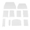 Baking Scraper Set, Dough Scraper, Cake Scraper, 10pcs/set Plastic Baking Edge Dough Scraper Cutter Pastry Spatulas Cake Decoration Baking Tools view 1