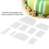 Baking Scraper Set, Dough Scraper, Cake Scraper, 10pcs/set Plastic Baking Edge Dough Scraper Cutter Pastry Spatulas Cake Decoration Baking Tools view 3