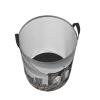 Dwrepo Laundry Basket with Handles Brooklyn Bridge Printed Round Laundry Hamper Waterproof Clothes Storage Basket Lightweight Dirty Clothes Hamper view 3