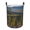 Moose Mountain Pine Tree Large Laundry Hampers, Collapsible Tall Clothes Baskets, Washing Bag For Bathroom, Bedrooms view 1