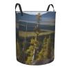 Moose Mountain Pine Tree Large Laundry Hampers, Collapsible Tall Clothes Baskets, Washing Bag For Bathroom, Bedrooms view 2