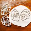 BAKERLOGY Set of 2 Santa Claus Cookie Cutters - Detailed Biscuit Cutter Design for Baking and Crafts, ideal on fondant, dough, clay view 2