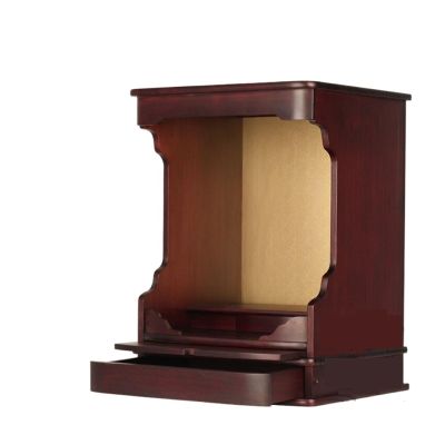 Temple for Home Buddhist Cabinet Wall Mounted Modern and Minimalist Worship of The God of Wealth, Guanyin, Elevated Buddha Platform Puja Mandir for Home