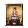 Temple for Home Buddhist Cabinet Wall Mounted Modern and Minimalist Worship of The God of Wealth, Guanyin, Elevated Buddha Platform Puja Mandir for Home view 4