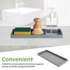 Cabilock Multi-Functional Non- Silicone Tray for Bathroom Kitchen and Bedroom Decorative Storage for Cosmetics Jewelry Keys Vanity Organizer for Countertop Use view 2