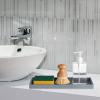 Cabilock Multi-Functional Non- Silicone Tray for Bathroom Kitchen and Bedroom Decorative Storage for Cosmetics Jewelry Keys Vanity Organizer for Countertop Use view 4