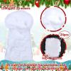 Shappy 42.33 Ounce/ 1200 g Christmas Fake Clouds Snow Decoration Artificial White Cloud Fiber Faux Fluffy Snow Indoor Soft Artificial Fake White Cotton Winter Craft Decor Xmas Tree Village Displays view 3