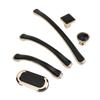 wardrobe handles,cabinet handles, Nordic Furniture Wardrobe Handle Black Gold Luxury Metal Zinc Door Pull Cabinet Drawer Cupboard Kitchen Round Square Knob Modern Hardware (Color : 1001 Single Hole) ( view 1