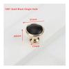 wardrobe handles,cabinet handles, Nordic Furniture Wardrobe Handle Black Gold Luxury Metal Zinc Door Pull Cabinet Drawer Cupboard Kitchen Round Square Knob Modern Hardware (Color : 1001 Single Hole) ( view 2