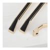 wardrobe handles,cabinet handles, Nordic Furniture Wardrobe Handle Black Gold Luxury Metal Zinc Door Pull Cabinet Drawer Cupboard Kitchen Round Square Knob Modern Hardware (Color : 1001 Single Hole) ( view 4