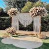 Modern- Macrame-Wedding- Woven Decoration-wall hanging Arch Backdrop Macram Wall Art Tapestry, (Natural Cotton Rope, W 140 X L 95 Inches) view 1