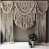 Modern- Macrame-Wedding- Woven Decoration-wall hanging Arch Backdrop Macram Wall Art Tapestry, (Natural Cotton Rope, W 140 X L 95 Inches) view 3