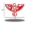 Riverside Designs Aztec Eagle Southwest Metal Wall Art Outdoor Decor | Heavy-duty and Waterproof | Made in USA (Red, 36" L x 19.25" W) view 2