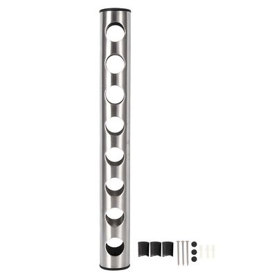 Vertical Wine Rack Wall Wine Holder, Stainless Steel Wall Mounted Vertical Red Wine Bottle Holder Rack for Household Bar Supplies (Stainless steel 8 holes)