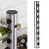 Vertical Wine Rack Wall Wine Holder, Stainless Steel Wall Mounted Vertical Red Wine Bottle Holder Rack for Household Bar Supplies (Stainless steel 8 holes) view 2