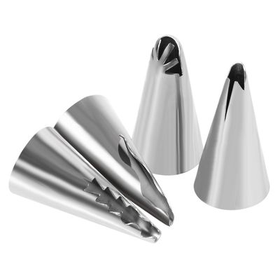 Cake Piping Nozzles, 7Pcs Cake Icing Cake Piping Stainless Steel Cake Icing Tips DIY Pastry Fondant Cream Icing Piping Rose Nozzle Decorating Tools