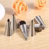 Cake Piping Nozzles, 7Pcs Cake Icing Cake Piping Stainless Steel Cake Icing Tips DIY Pastry Fondant Cream Icing Piping Rose Nozzle Decorating Tools view 3
