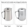 Milk Frothing Pitcher, Stainless Steel Espresso Steaming Cup with Lid Coffee Latte Milk Jug Cup for Home Cafe Bar (350ml) view 3