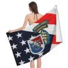 Army Special Forces 11th Special Forces Group Beach Towel Absorbent Bathroom Towels Microfiber Beach Towels Oversized Super 32x52 Inch view 1