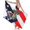 Army Special Forces 11th Special Forces Group Beach Towel Absorbent Bathroom Towels Microfiber Beach Towels Oversized Super 32x52 Inch view 3