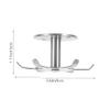 Cabilock Rotatable Stainless Steel Hanger Versatile Utensil Hook for Kitchen Bathroom and to Install Under Cabinet Design and Space-Saving Organizer view 2
